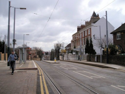 Nottingham Express Transit tram stop at High School