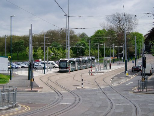 Nottingham Express Transit tram stop at The Forest