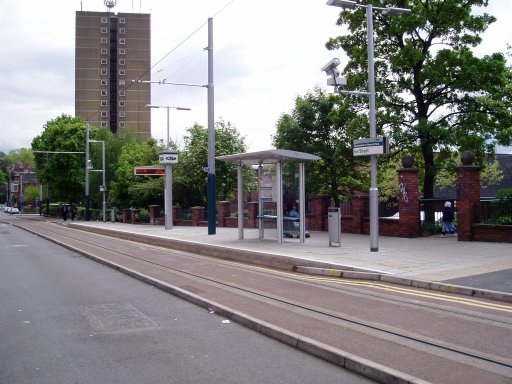 Nottingham Express Transit tram stop at Noel Street