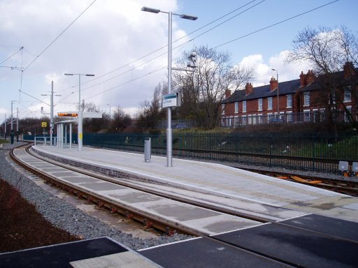 Nottingham Express Transit tram stop at Bulwell Forest