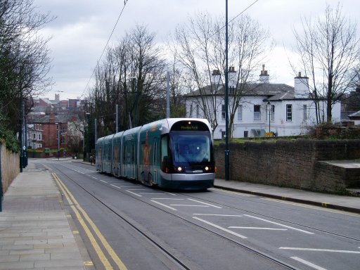 Nottingham Express Transit Line One at Waverley Street