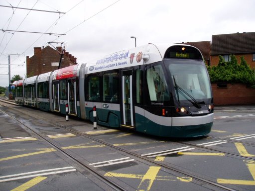 Nottingham Express Transit tram 202 at David Lane