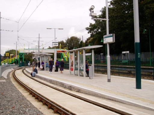 Nottingham Express Transit tram stop at Bulwell