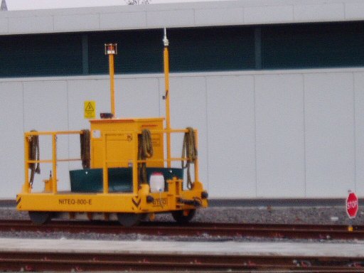 Nottingham Express Transit ancillary vehicle at Wilkinson Street depot