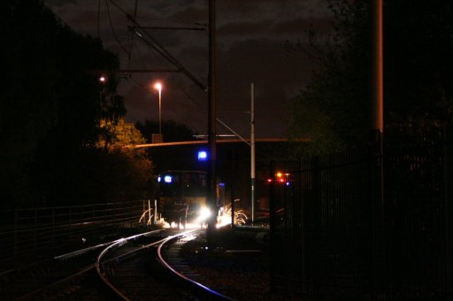 Nottingham Express Transit rail grinding