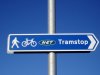 thumbnail picture of Nottingham Express Transit sign at Butler's Hill