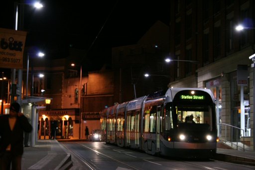 Nottingham Express Transit tram 202 at Lace Market stop