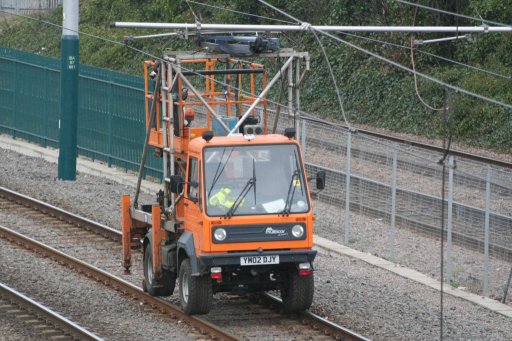 Nottingham Express Transit ancillary vehicle at Basford