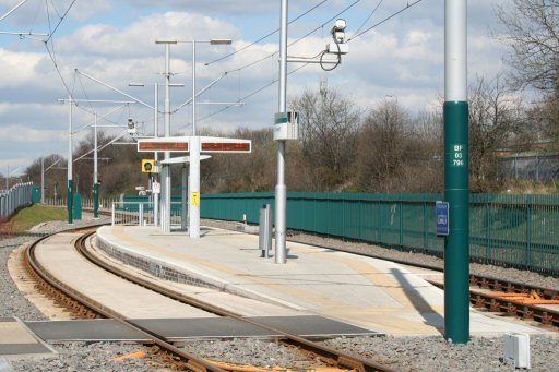 Nottingham Express Transit tram stop at Bulwell Forest