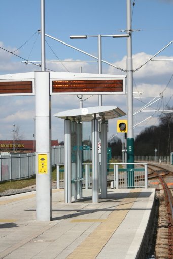 Nottingham Express Transit tram stop at Bulwell Forest