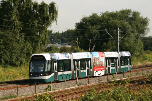 Nottingham Express Transit tram 205 at near Wilkinson Street