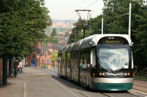 Nottingham Express Transit tram 214 at Mount Hooton Road