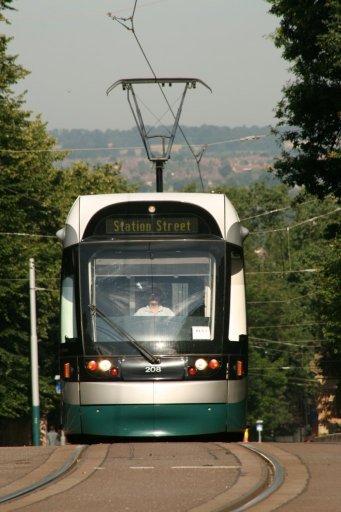 Nottingham Express Transit tram 208 at Mount Hooton Road