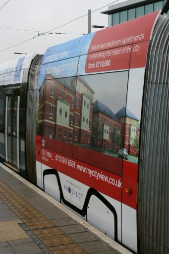 Nottingham Express Transit tram 205 at Station Street