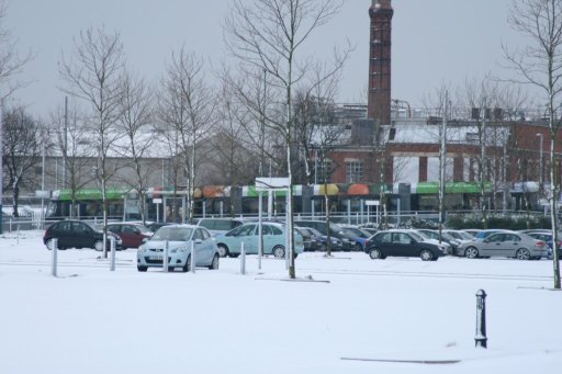 Nottingham Express Transit snow