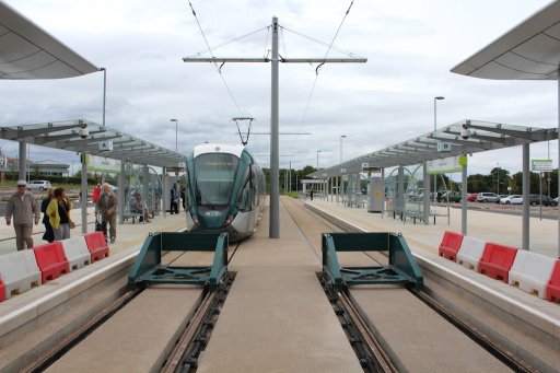 Nottingham Express Transit tram stop at Clifton South