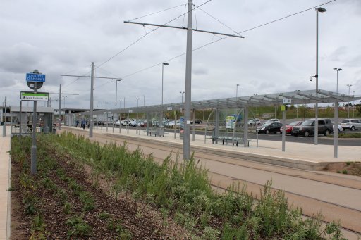 Nottingham Express Transit tram stop at Clifton South