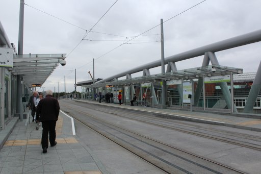 Nottingham Express Transit tram stop at Nottingham Station