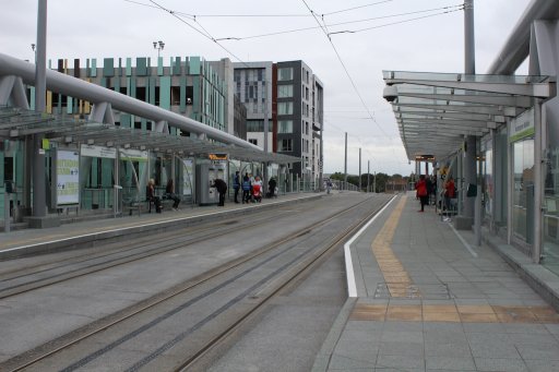 Nottingham Express Transit tram stop at Nottingham Station