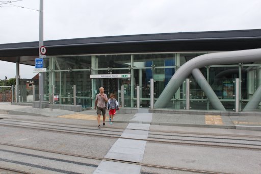 Nottingham Express Transit tram stop at Nottingham Station