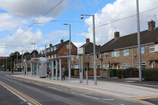 Nottingham Express Transit tram stop at Summerwood Lane