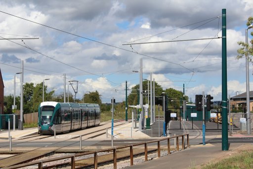 Nottingham Express Transit tram stop at Wilford Lane