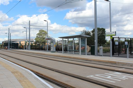 Nottingham Express Transit tram stop at Wilford Lane