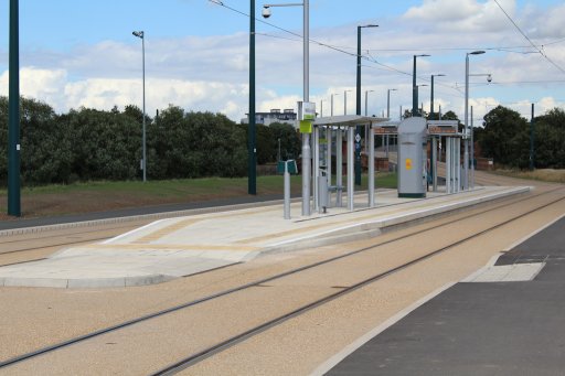 Nottingham Express Transit tram stop at Wilford Village