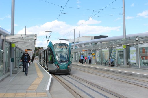 Nottingham Express Transit tram stop at Nottingham Station