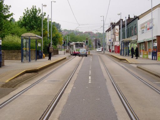 Sheffield Supertram tram stop at Infirmary Road