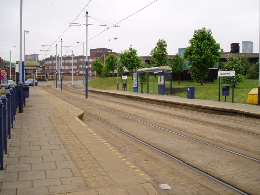 Sheffield Supertram tram stop at Shalesmoor