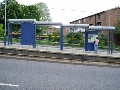 Sheffield Supertram tram stop at Netherthorpe Road