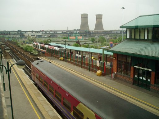 Sheffield Supertram tram stop at Meadowhall