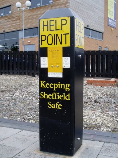 Sheffield Supertram tram stop at stops