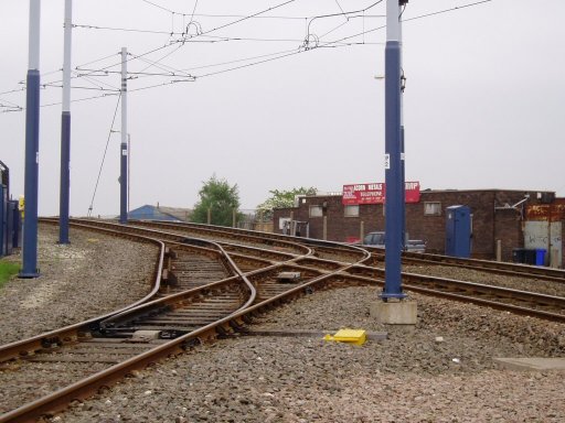 Sheffield Supertram Route at near Nunnery Square