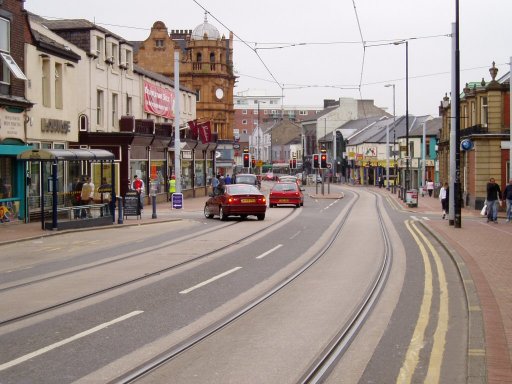 Sheffield Supertram Route at West Street