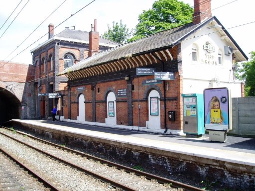 Metrolink tram stop at Brooklands