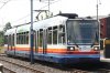 thumbnail picture of Sheffield Supertram tram 104 at Meadowhall South/Tinsley stop