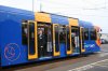 thumbnail picture of Sheffield Supertram tram new livery at Nunnery depot