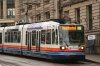 thumbnail picture of Sheffield Supertram tram 123 at Fitzalan Square/Ponds Forge stop