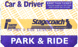 Park and Ride ticket