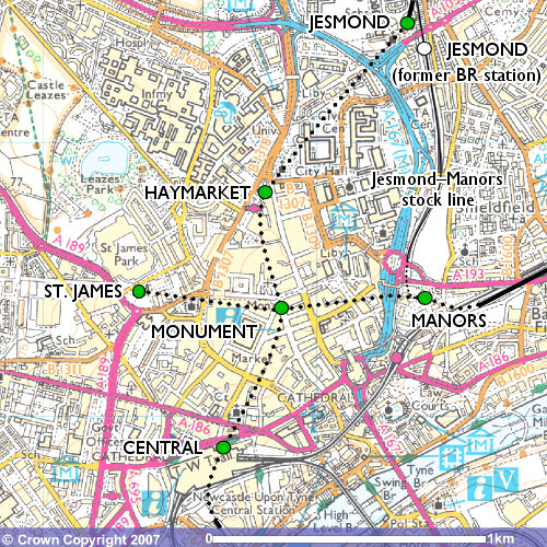 city centre OS map