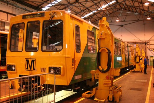 Tyne and Wear Metro unit 4051 at Gosforth depot
