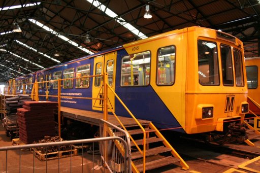 Tyne and Wear Metro unit 4055 at Gosforth depot