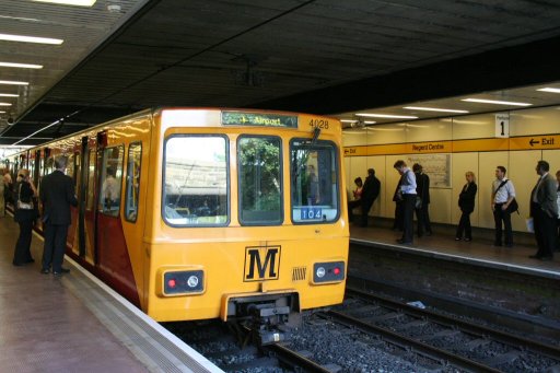 Tyne and Wear Metro unit 4028 at Regent Centre station