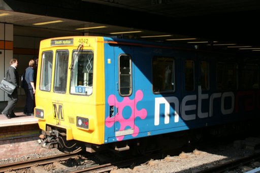 Tyne and Wear Metro unit 4042 at Regent Centre station