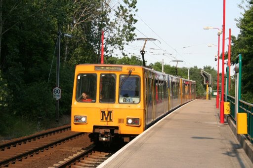 Tyne and Wear Metro unit 4055 at Kingston Park station