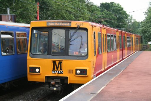 Tyne and Wear Metro unit 4086 at West Jesmond station