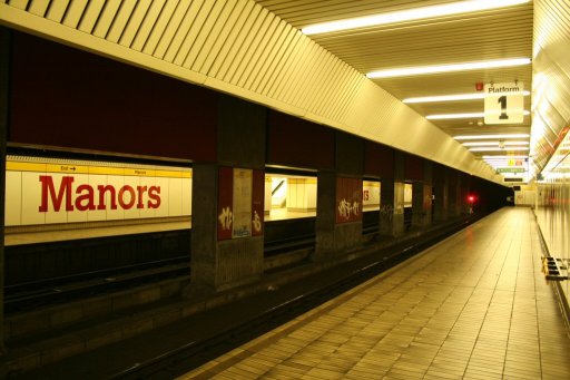 Tyne and Wear Metro station at Manors