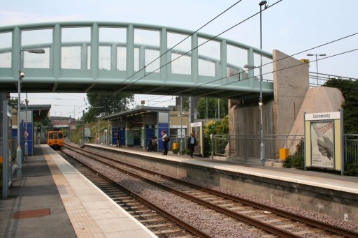 Tyne and Wear Metro station at University